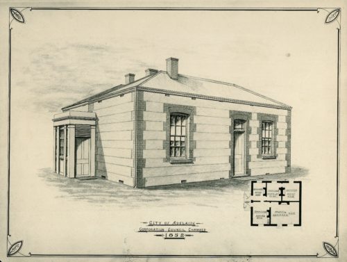 the plans of the City of Adelaide corporation champers proposed in 1852